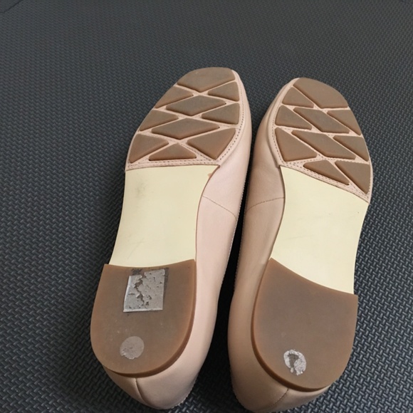 Tory Burch Beige Leather Bow Detail Ballet Flats Size 9 - Picture 5 of 5